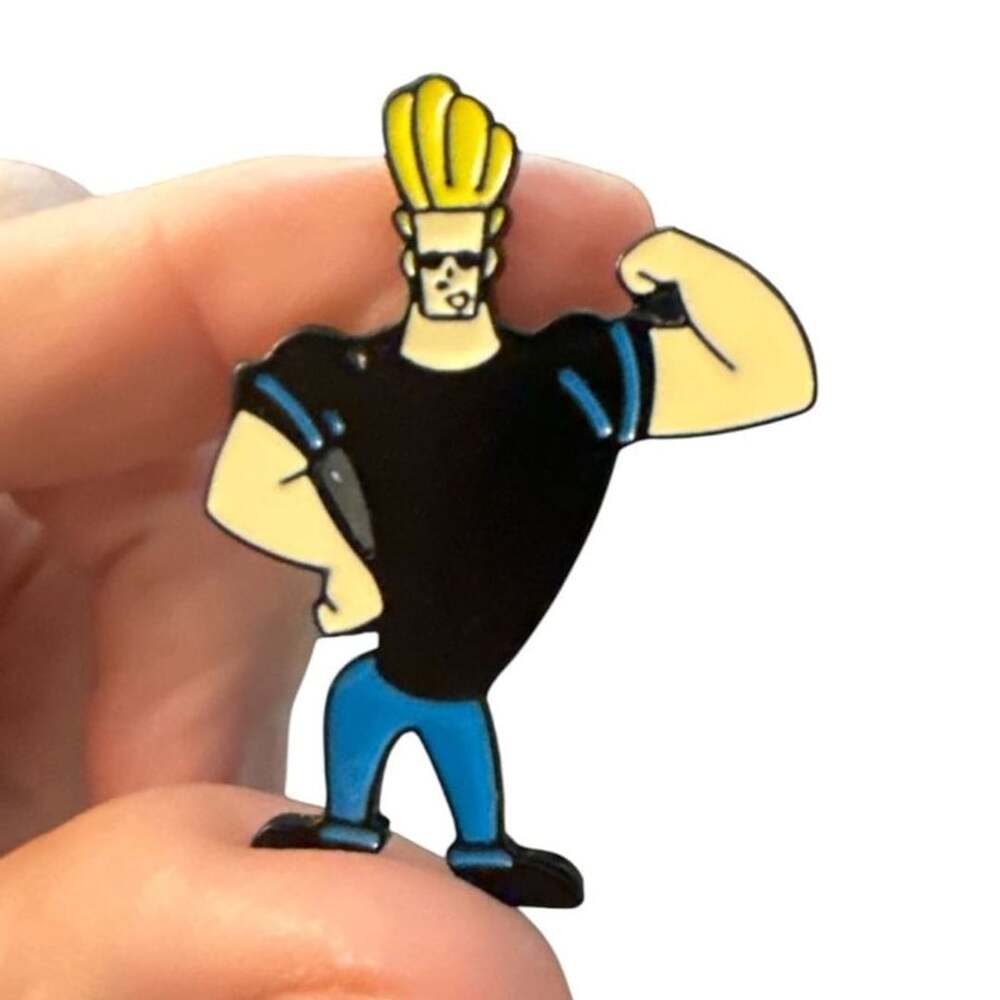 Johnny Bravo 90s Cartoon Network Enamel Lapel Pin